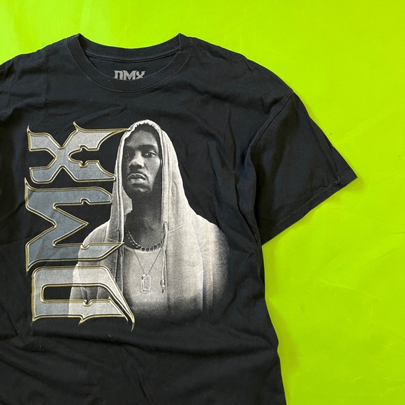 XL DMX Graphic T Shirt Black Mens Hip Hop Rap Music Tee RIP - Picture 1 of 6